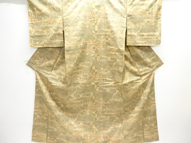 JAPANESE KIMONO / OMESHI KIMONO / SILK / NISHIJIN / WOVEN TREES